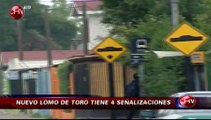 Lomo de toro que no está pintado tiene cuatro señalizaciones de advertencia - CHV Noticias