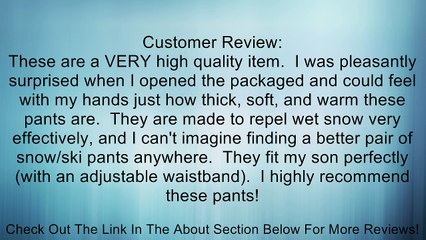 Columbia Ice Slope Pants, Collegiate Navy, 18/20 Review