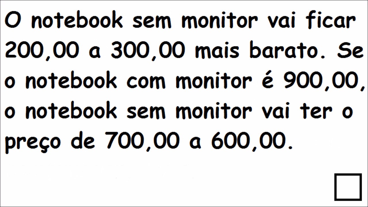 Notebook Sem Monitor.