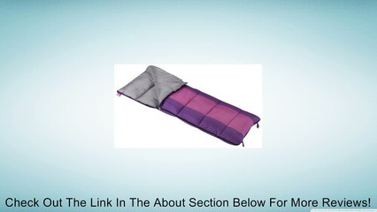 Wenzel Summer Camp Girls 40-Degree Sleeping Bag, Purple Review