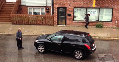 Poorly Attempted HIT and RUN.... Cab Drive Gets Revenge!!!!!  Driver Smashes six Cars