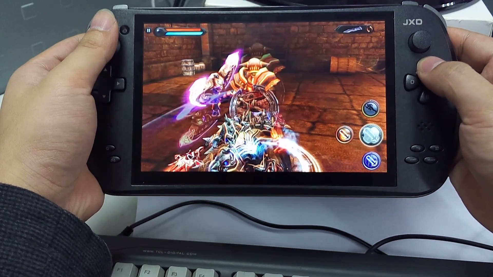 【07】 Wild Blood-RPG Game Review/Game play on JXD S7800b handheld game console