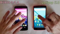 Android Lollipop 5.0 vs KitKat 4.4.4 - Performance Comparison (Nexus 5)