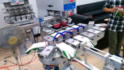 Automatic Gloves Pad Printing Machine