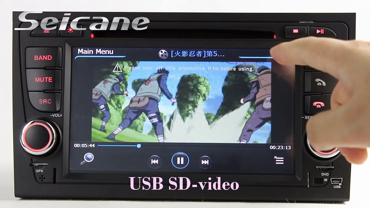 Upgrade 2002-2008 Audi A4 S4 RS4 B5 B6 B7 Auto A/V In Dash Radio to Audio System with Bluetooth TV 3G Rearview