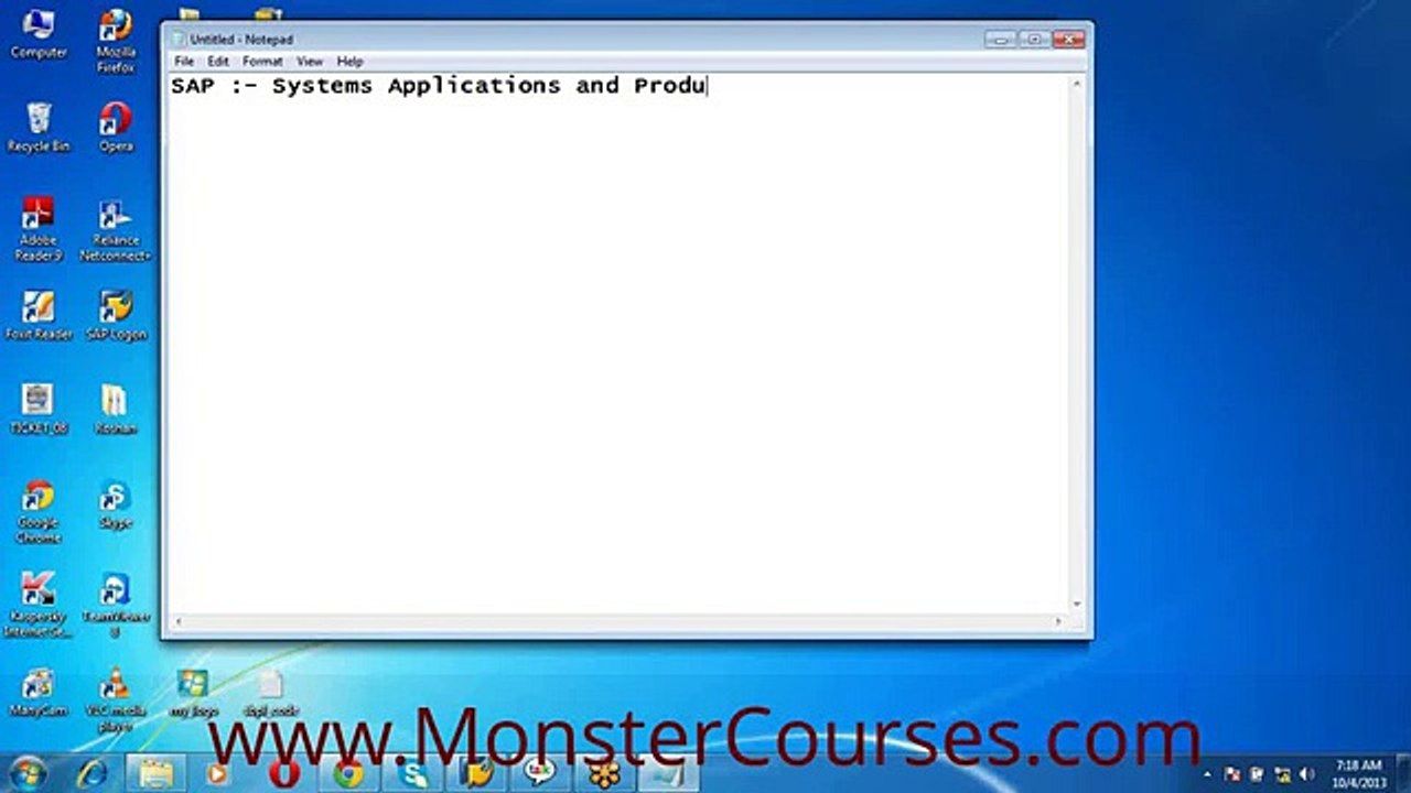 ABAP Online Training, ABAP Video tutorial,ABAP Demo, SAP ABAP Online Training, SAP ABAP Video tutorial