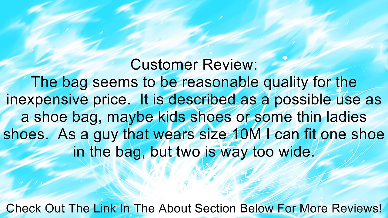 KLOUD City � 5 colors nylon double-zipper travel portable shoe storage bag Review