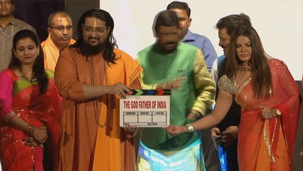 Udit Narayan & Rakhi Sawant @ Biopic Movie The Godfather Of India Mahurat !