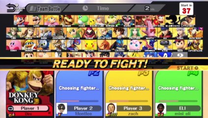 Super Smash Bros. For Wii U Online Wi-Fi Match / Battle / Fight - Playing As Donkey Kong