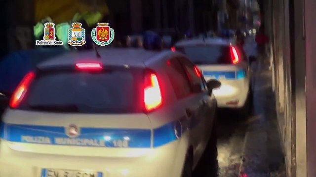 Palermo - Multe e sequestri alla movida nel mercato di Ballarò (05.12.14)