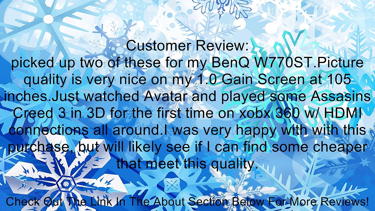 BenQ DLP Link 3D Glasses  - 96/100/120/144Hz (Black) Review