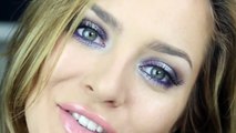 Frosty Pastel New Years Eve Makeup Tutorial | Purple & Green