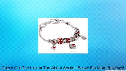 Silver-Tone Heart Charm Bracelet, 7.5" Review