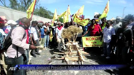 Angry protests in Haiti over election delays