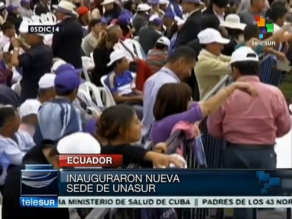 Con inauguración de nueva sede, concluye cumbre de Unasur en Ecuador