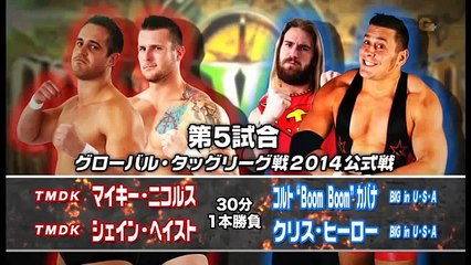 TMDK (Mikey Nicholls & Shane Haste) vs. Chris Hero & Colt Cabana