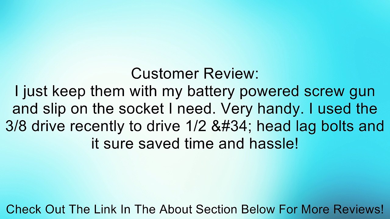 3 Piece Hex Drill Socket Drivers Review
