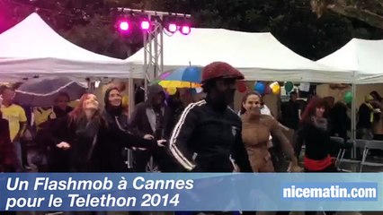 Un Flashmob à Cannes pour le Telethon 2014