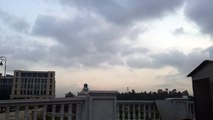 Beautiful Birds flying in a row during morning- Scenic Beauty