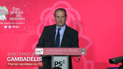 Conférence de presse du Grand rassemblement des Etats généraux du PS