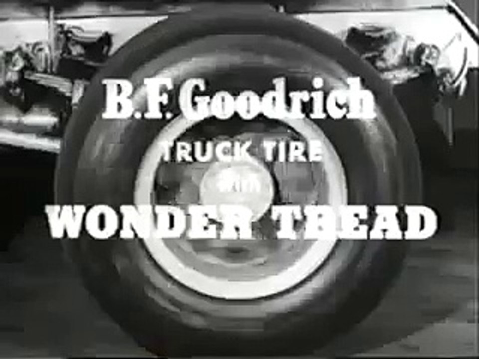 VINTAGE 1953 B F  GOODRICH TRUCK TIRE COMMERCIAL ~ GEORGE BURNS & HARRY VON ZELL