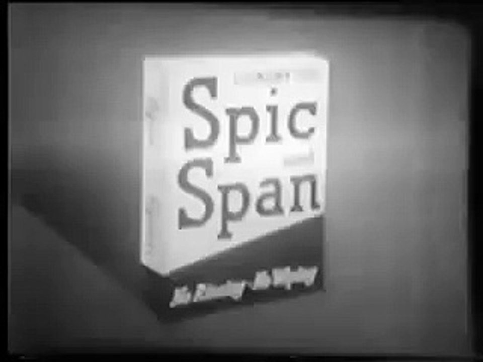 VINTAGE 1954 ANIMATED SPIC & SPAN COMMERCIAL