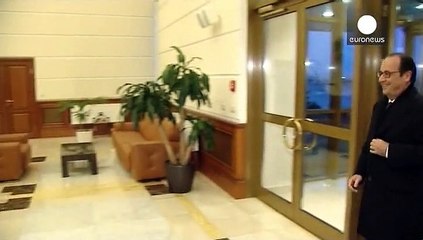 Überraschender Arbeitsbesuch: Hollande trifft Putin