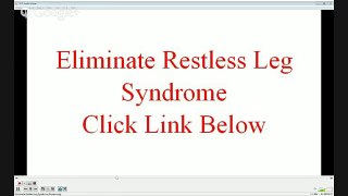 Eliminate Restless Leg Syndrome Review Jeremy Coughlin's Eliminate Restless Leg Syndrome eBook