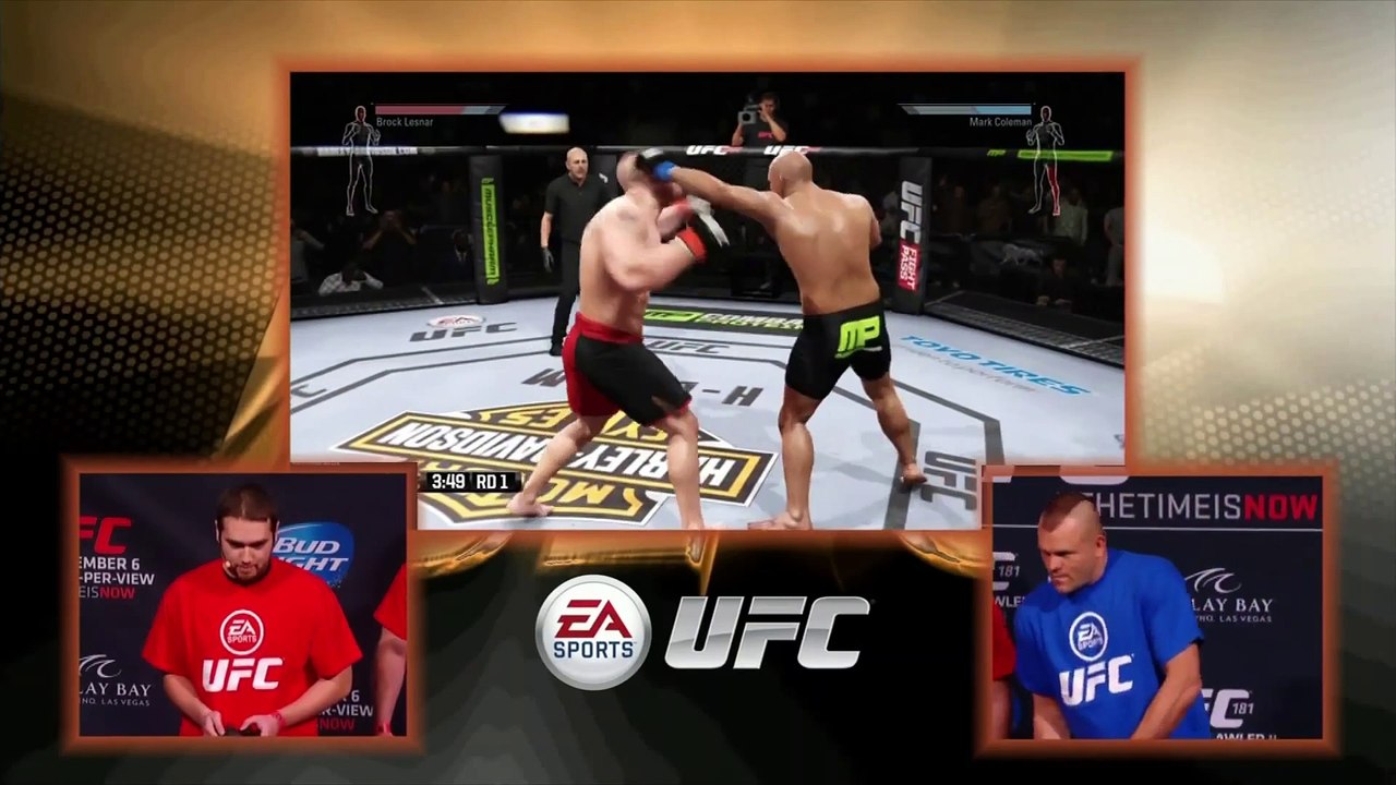 UFC 181: Chuck Liddell and Matt Hughes Play EA Sports UFC