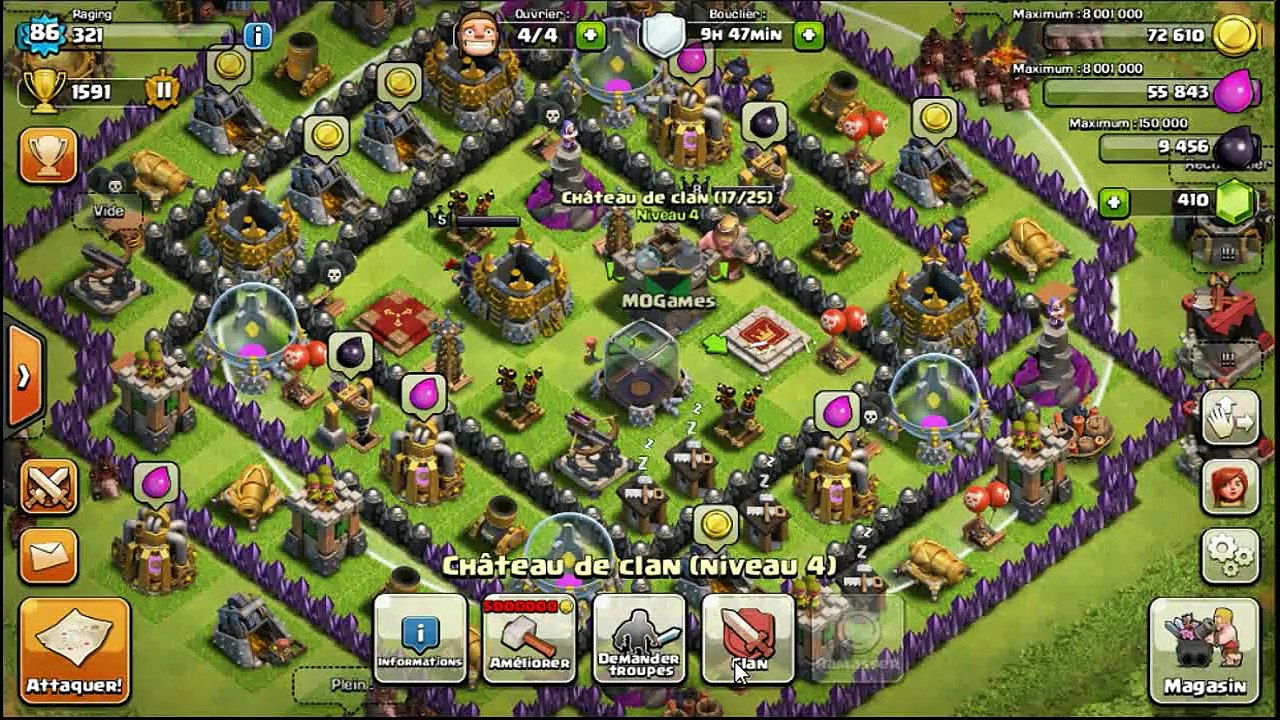 Clash of Clans FR Serie aventure roi et reine vs gobelin EP8