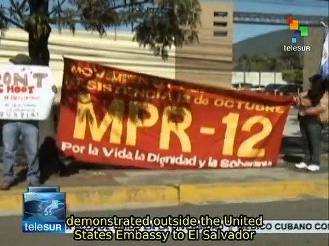 Americans residing in El Salvador protest US police abuses and racism
