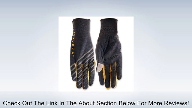Nike Livestrong Women's Lightweight Tech Running Gloves Medium (Anthracite/Varsity Maize) Review