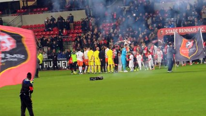 06/12/14 : SRFC-MHSC : entrée des équipes