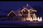 Amazing Grace Musical Christmas Lights Display ! Holdman Christmas lights display