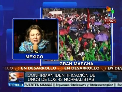 Confirman identificación de restos de un normalista de Ayotzinapa
