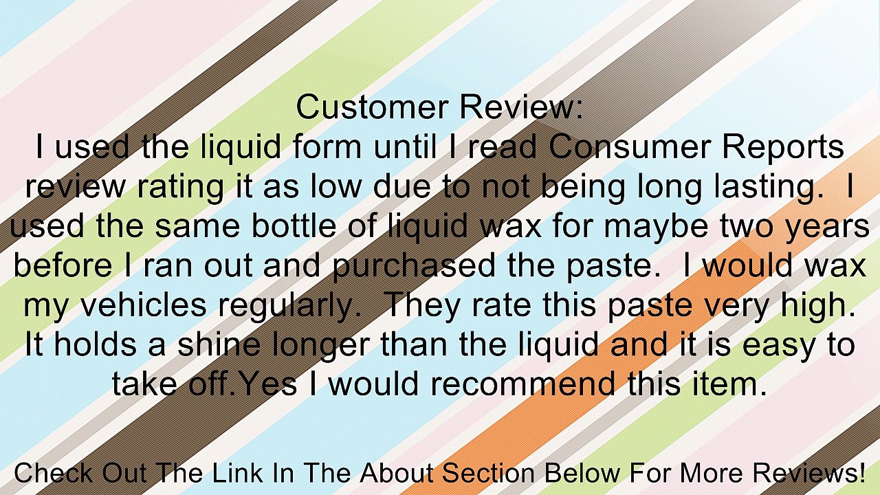 Turtle Wax T-465R ICE Paste Polish Wax - 8 oz. Review