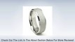 8MM 316L Stainless Steel Sparkle Finish Beveled Men's Wedding Band Ring Review