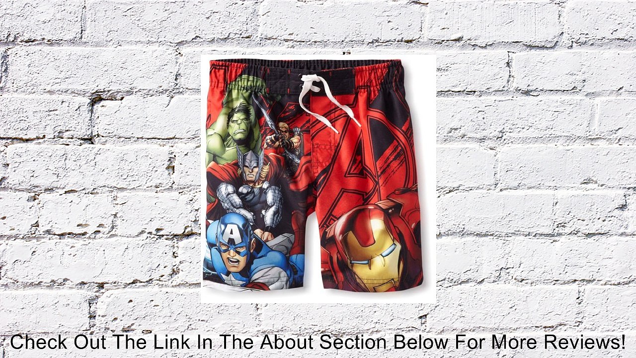 Dreamwave Big Boys' Avengers Swim Trunk, Multi, 4 Review