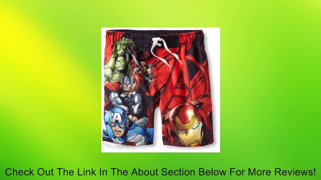 Dreamwave Big Boys' Avengers Swim Trunk, Multi, 4 Review