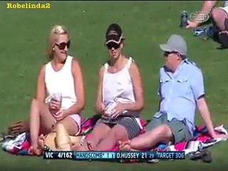 Cameraman catching cricketers girlfriend live