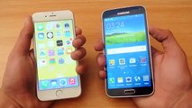 Samsung Galaxy S5 Android 50 Lollipop-vs iPhone 6 iOS 8 Which is Faster