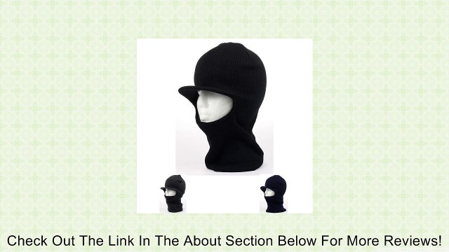 Full Head to Neck Knit Winter Ski Ninja Mask with Visor Review