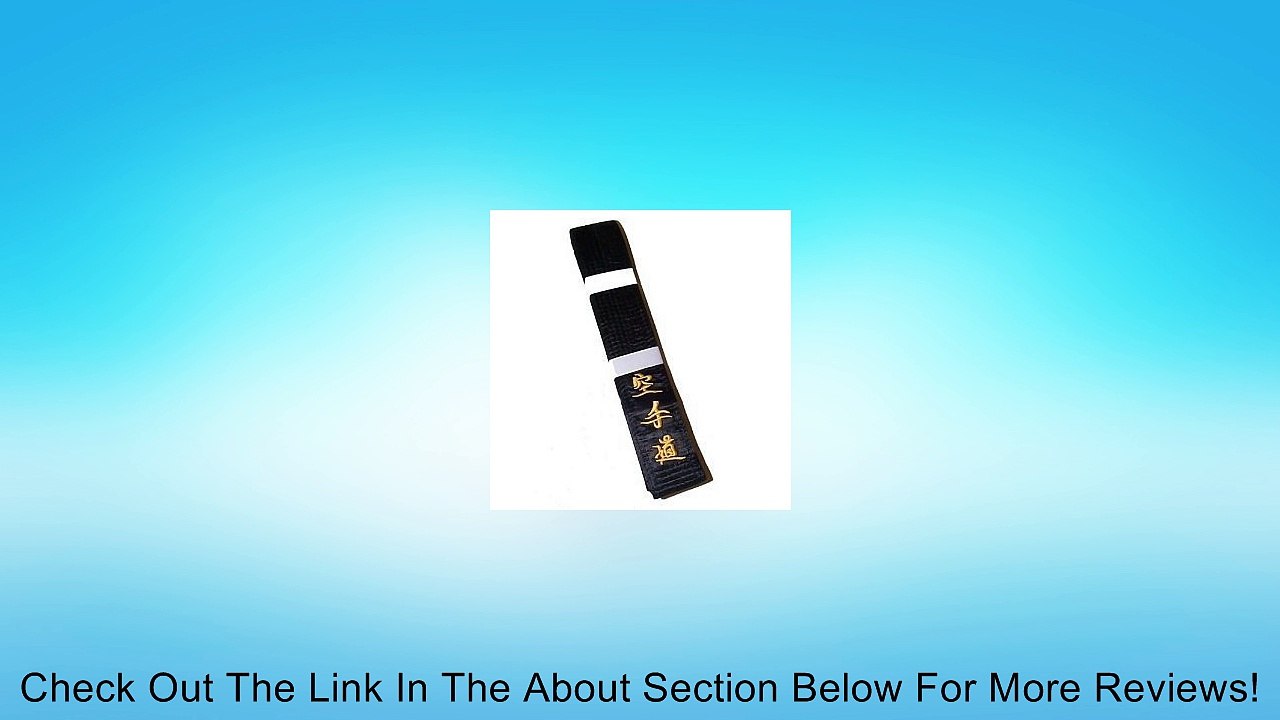Black Belt -MASTER-Silk/Satin JAPANESE Embroidery Karate - 330cm Review
