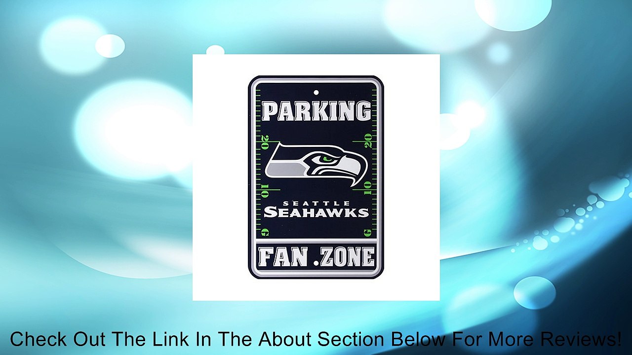 NFL Seattle Seahawks 12" x 18" Fan Zone Parking Sign - Navy Blue [Misc.] Review