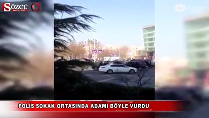 Скачать видео: Polis sokak ortasında adamı böyle vurdu