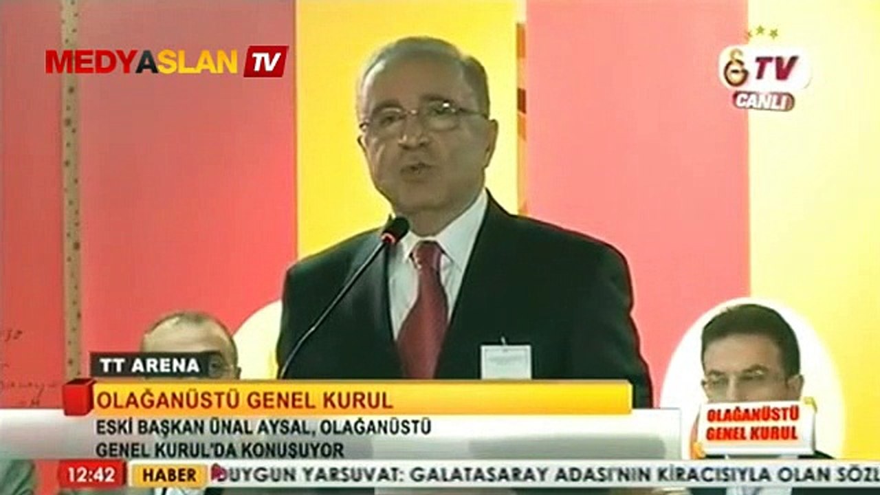 Ünal Aysal'dan Genel Kurul'da önemli açıklamalar!
