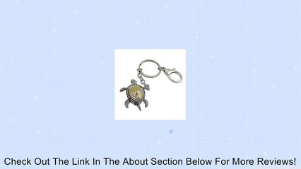 Swiveling Turtle Purse Charm Keychain Dual Tone Bejeweled Review