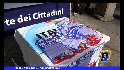 BARI | Italia dei Valori, No Irap Day