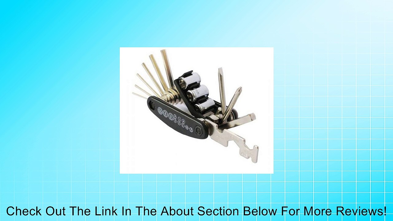 Bike Multi Bicycle Tool Repair Rescue kits Folding Hex Wrench Set (16-Function) Review