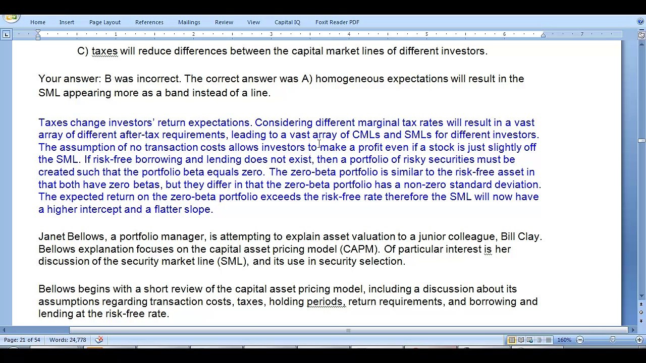 Portfolio CFA Level 2 Solved Questions Free online course 1-8_2